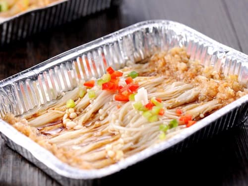 西秀锡纸烤金针菇